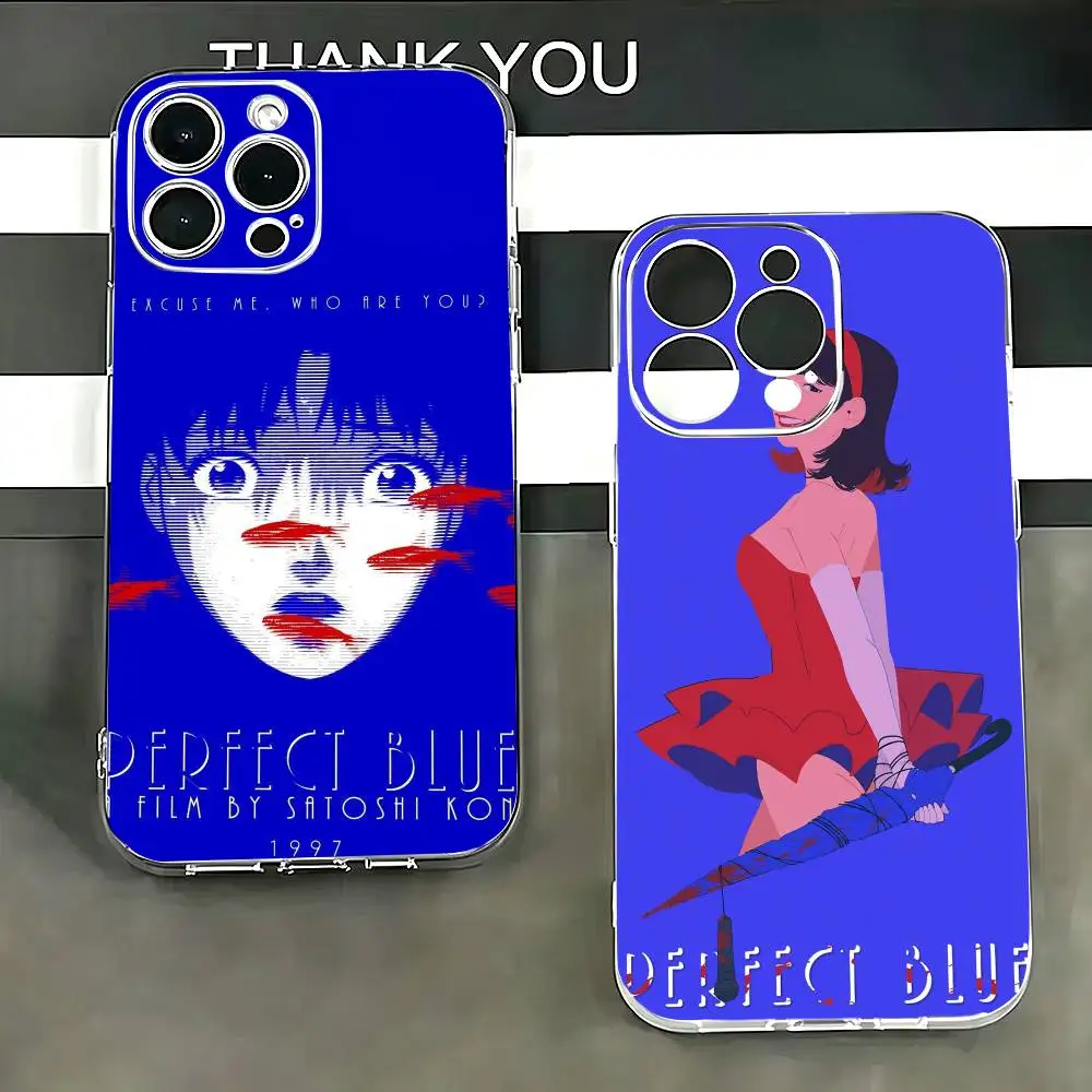 

Perfect Blue M-Mima Phone Case For iPhone 17 16 15 14 13 12 11 Mini Pro Max Plus Transparent Cover