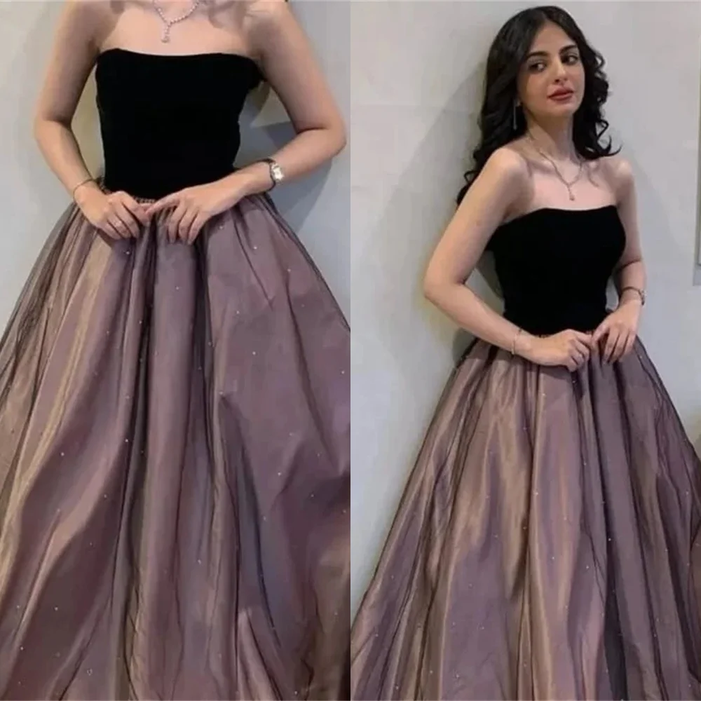

Customized High Quality Tulle Evening Dress Exquisite Strapless Sleeveless Homecoming Dress Fashion Special Occasion G