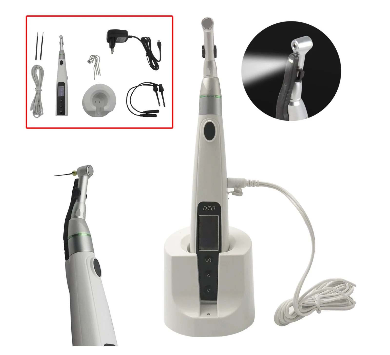 

2 In 1 Reciprocating Dental Wireless Led Endo Motor Built In Apex Locator for Root Canal Treatment