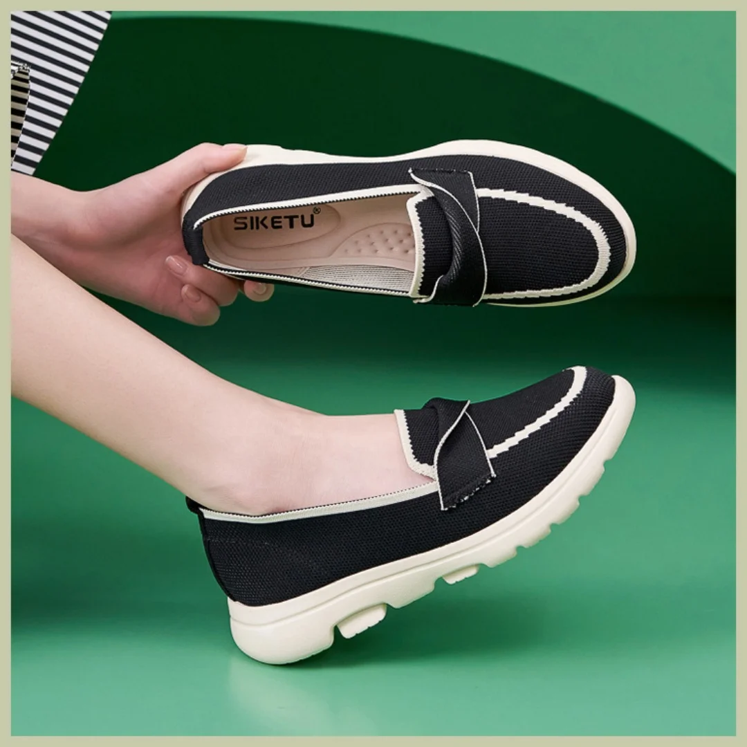 2024 Autumn and winter new large size casual fashion non-slip soft sole comfortable loafers flat shoes