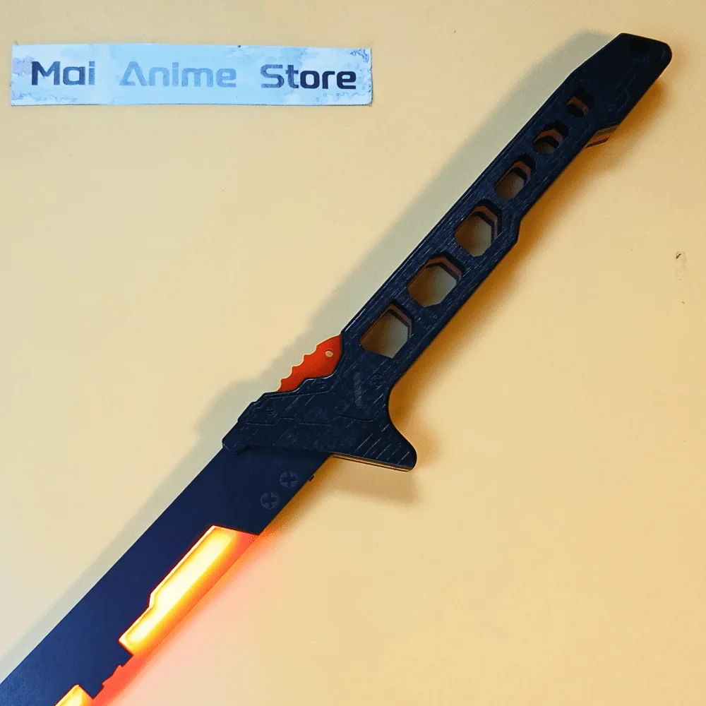 31인치 발광 사이버펑크 검 카타나 ABS 사이즈 일본 카타나 밝은 플라스틱 사무라이 검 라이트 애니메이션 코스프레 소품 장난감 선물