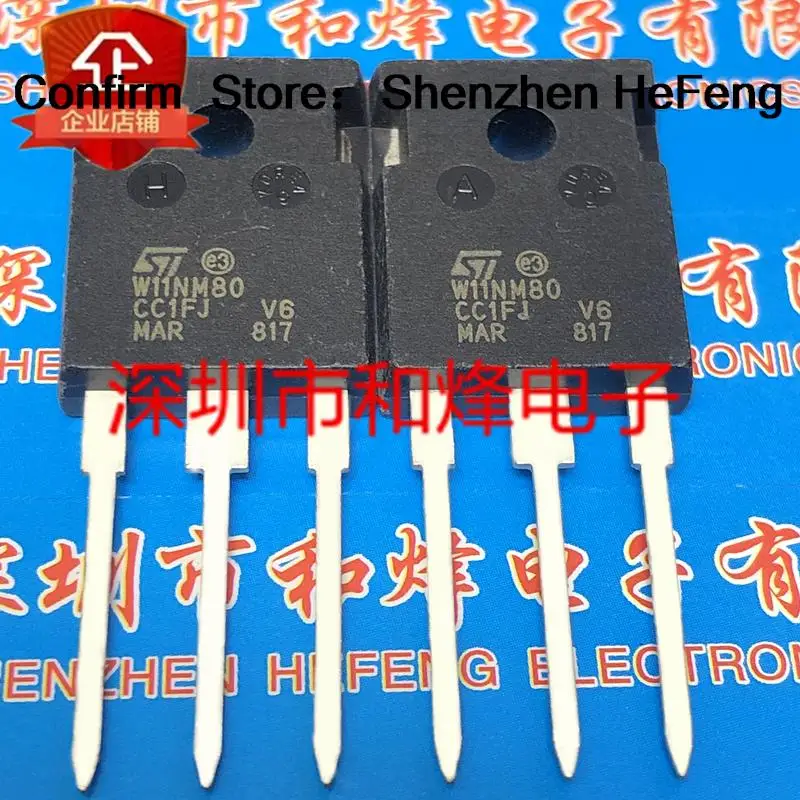 5PCS-10PCS W11NM80 STW11NM80  TO-247 800V 11A   Best Quality Fast Shipping L Fast Shipping Quality