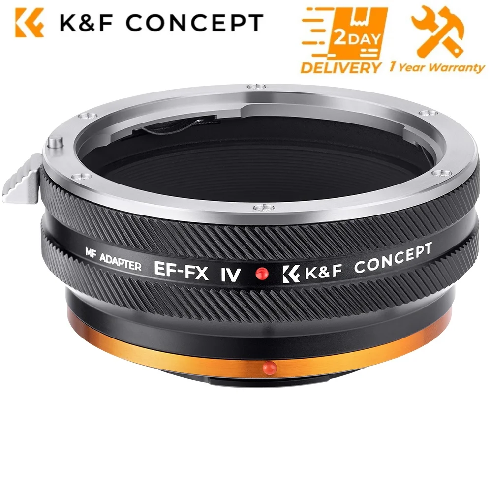 

K&F Concept EF-FX IV For Canon EF EF-S Lens Mount to Fujifilm X X-Series Camera Body Adapter Ring for Fujifilm X-A1 X-E2 X-T10