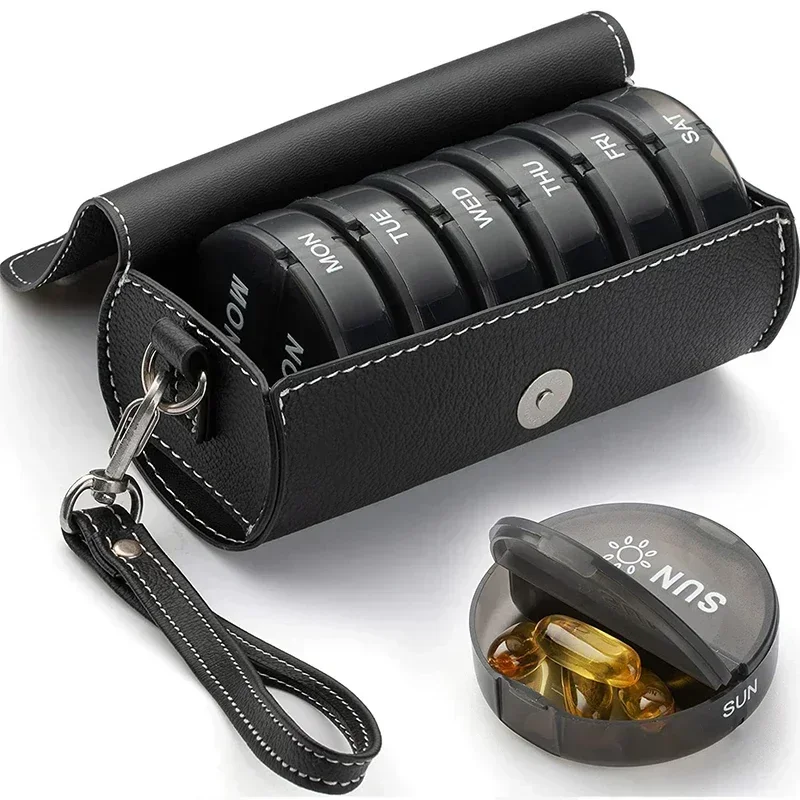 

Контейнер для лекарств и пилюль на 7 дней, органайзер для лекарств, 14 ячеек