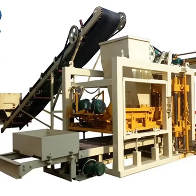 QTJ4-25 PLC Controlled Automatic Press Machine for Hollow & Paving Block Making with Gear Easy Operation
