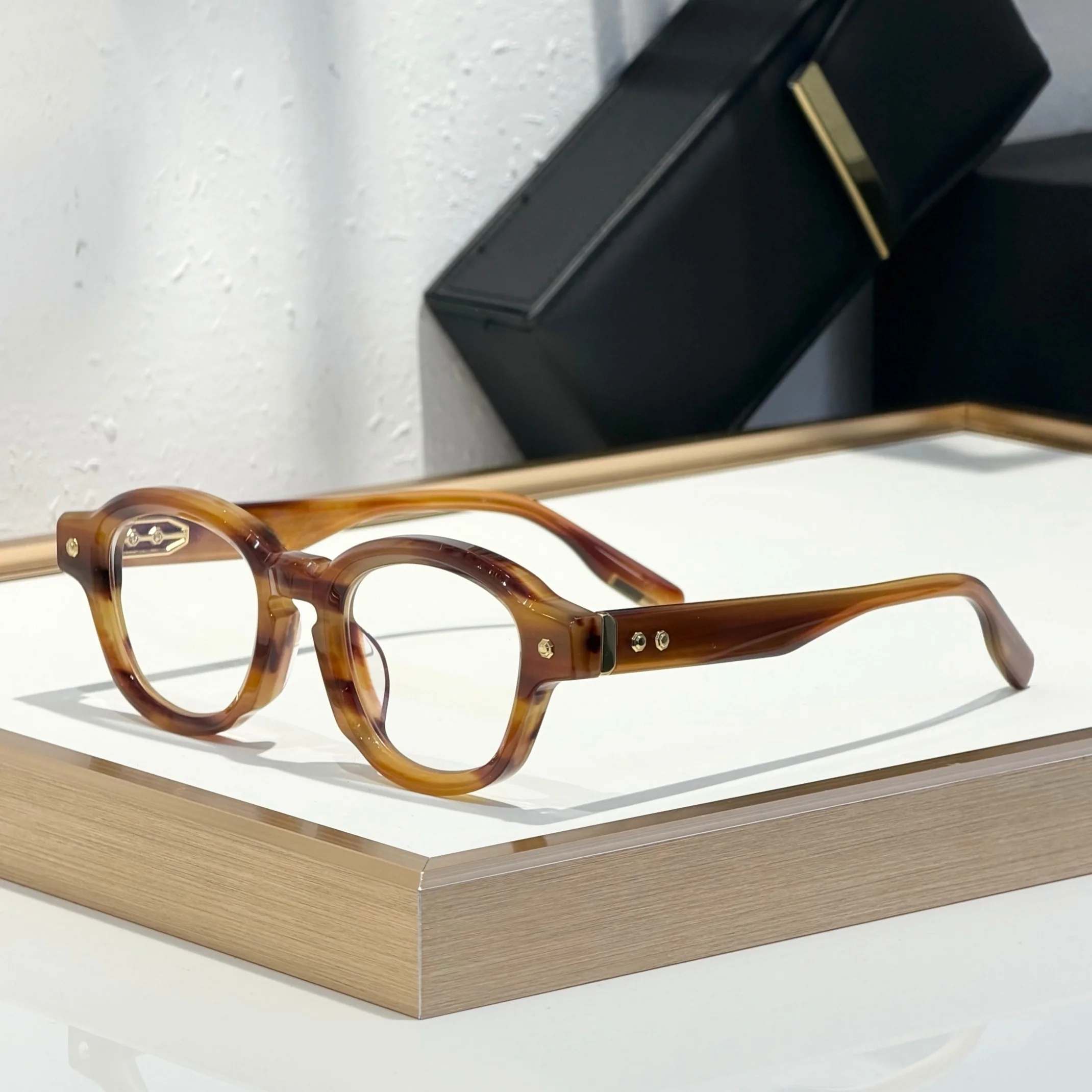 Project 10 Vintage Thick Eyeglasses Frames in 2026 Oval Acetate High Brand Men's Glasses Frames Fashion Women's Glasses Frames