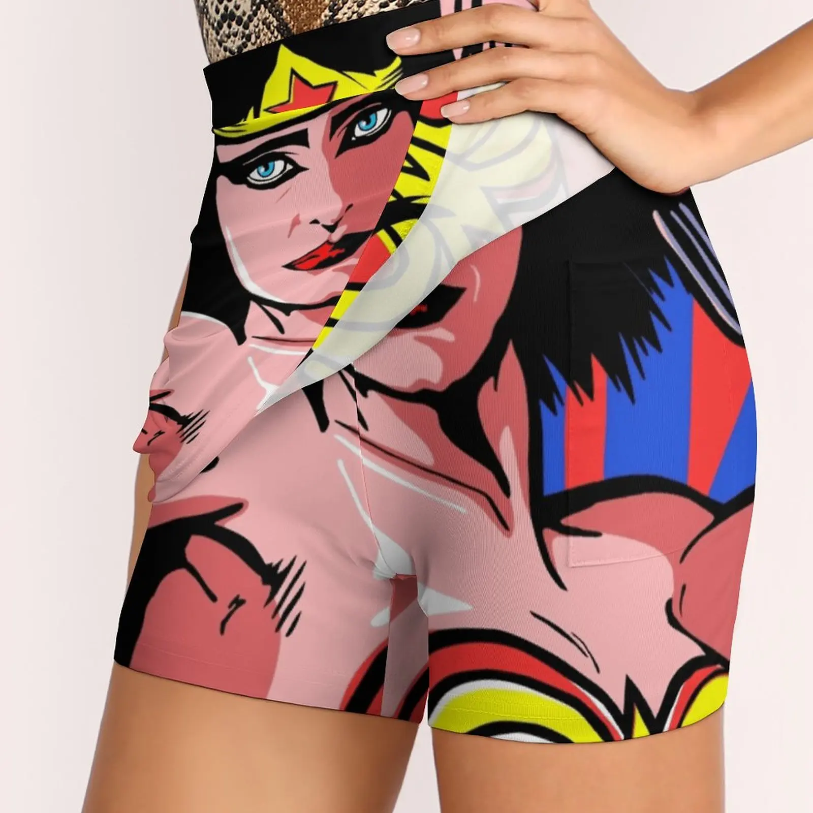 Post-Punk Super Freunde-Wonder Röcke Frau Mode 2022 Hose Rock Mini Röcke Büro Kurzen Rock