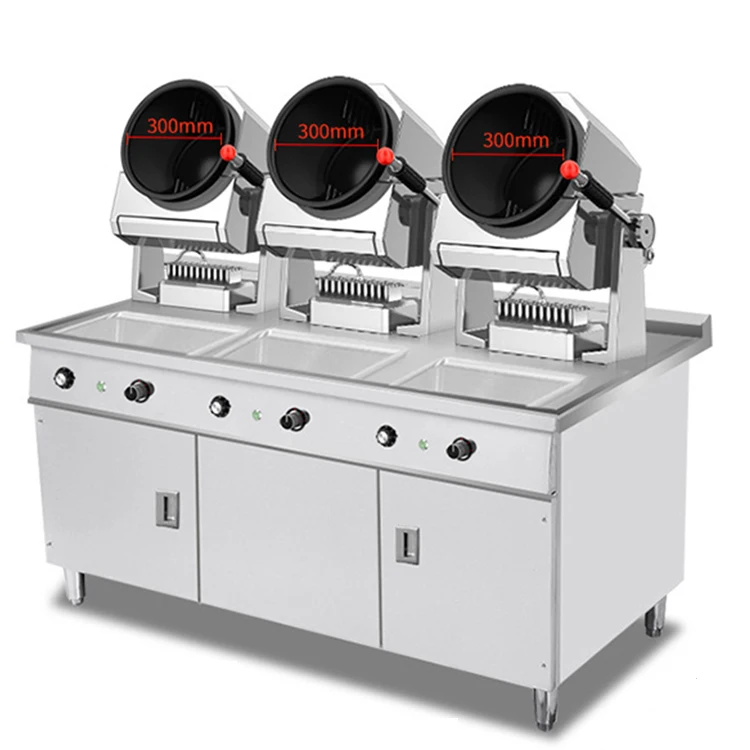 

Commercial Drum Desktop Countertop Options Available Standardized Cooking Automatic Stirring Sale Stir-fry Machine