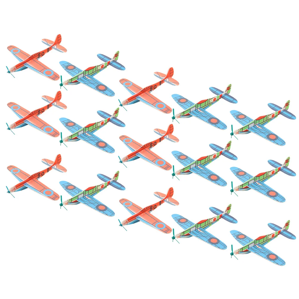 

Hand Toss Glider Toy Small Airplane Toys Lightweight Safe Bright Outdoor Aircraft Model Non Remote Control