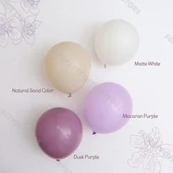 5/10/12inch Custom Retro theme Balloons Dusk Purple Natural Sand Balloon Garland Arch Baby Shower Wedding Birthday Party Deco