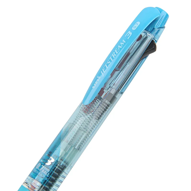 JapanUNI Mitsubishi SXE3-400-07/05 Multifunction Ballpoint Pen Transparent 3 Colors Ballpoint Pen 1PCS