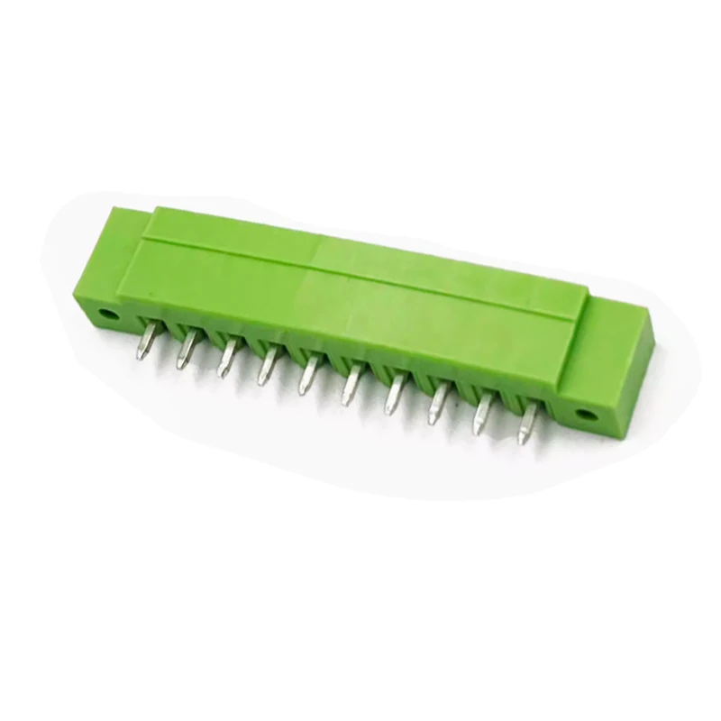 (10 Pcs) KF 2EDGVM - 3.5mm 3.81mm Straight pin with flange PCB soldering board terminal block Soldering With ear 2~24P 15EDGVM