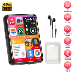 2025 New MP3 Player Bluetooth 5.4 Touch Screen HiFi Lossless Music Play Built-in Speaker 32GB Support Recording E-Book