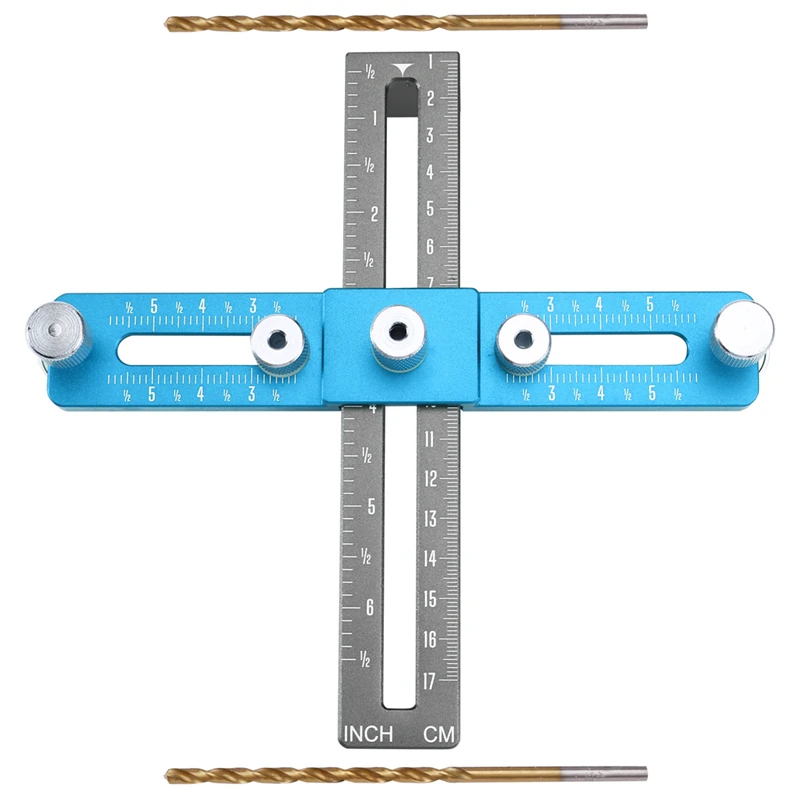 

FIZP Handle Punching Positioner, Drawer Cabinet Door Handle Installation Aids Woodworking Hole Cutting Tool