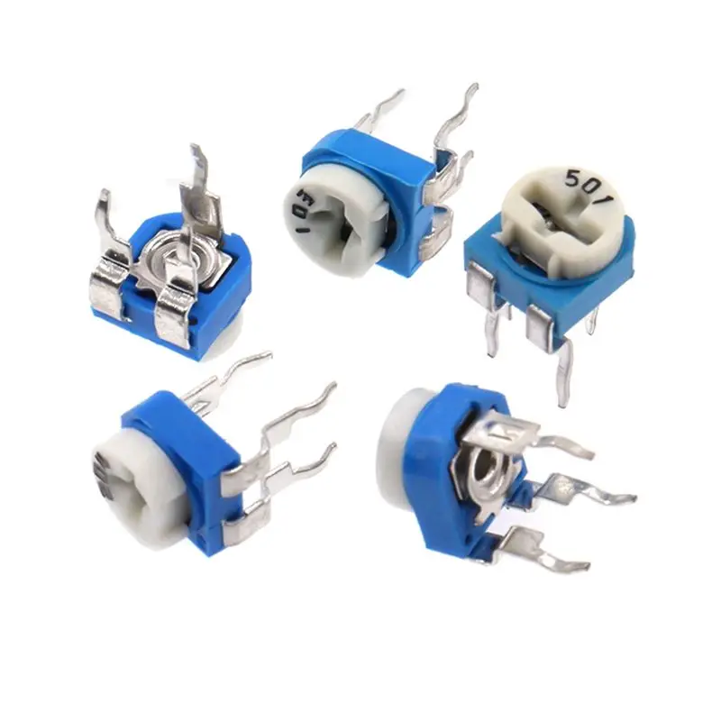 20 stks RM065 RM-065 Serie 100 200 500 1 K 2 K 5 K 10 K 20 K 50 K 100 K 200 K 500 K 1 M Ohm Trimpot Trimmer Potentiometer Variabele Weerstand