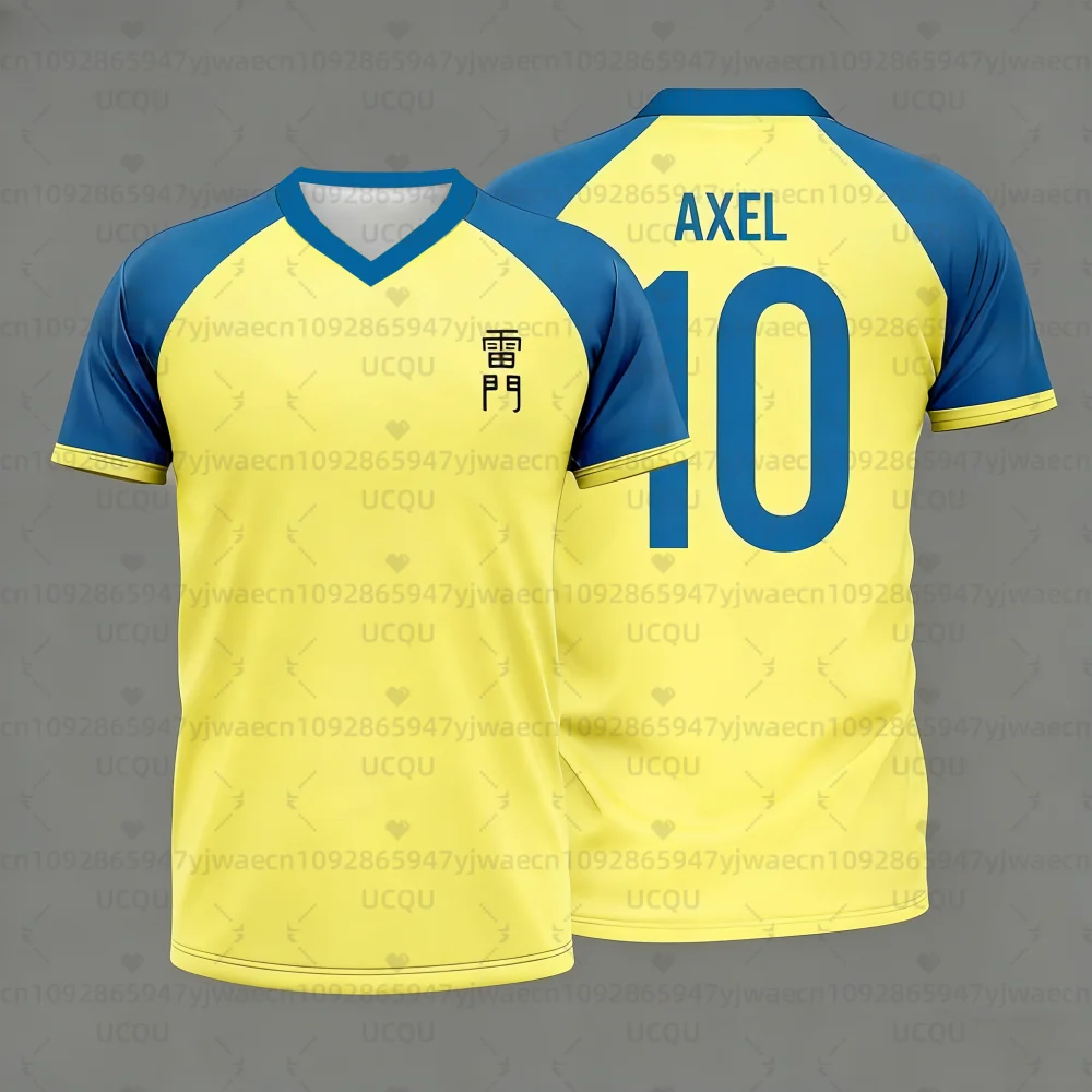 Camiseta Polo de Anime de Fútbol Japonés Inazuma Eleven, Camiseta Deportiva Casual Transpirable de Manga Corta para Hombre y Mujer