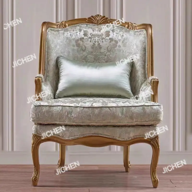 

XH Vienna French Court Decorative Recliner Complete Set Of Single Sofa European Carved Villa Bedroom Luxury Sofa Chair