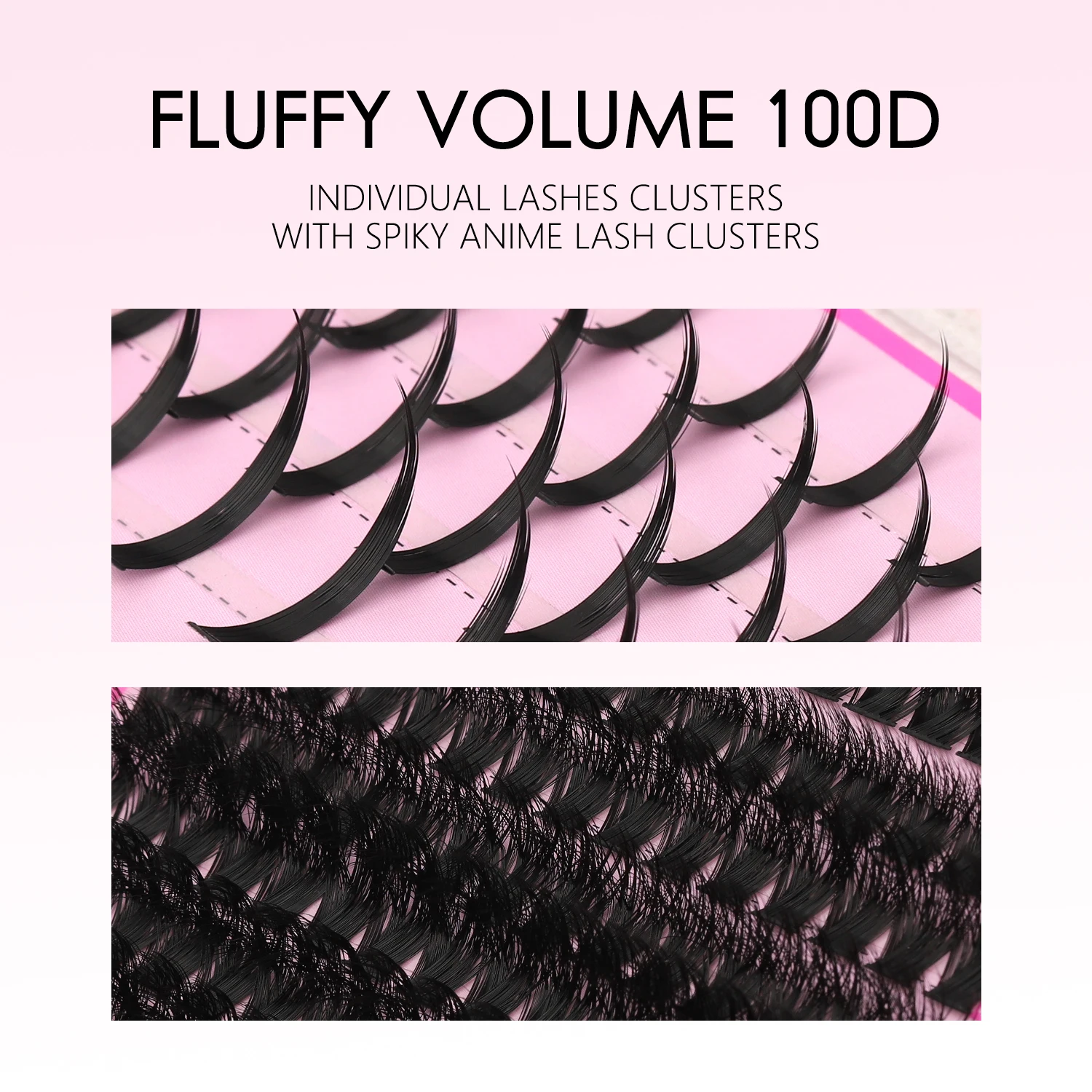 MOONKALI مجموعات الرموش لتقوم بها بنفسك رمش تمديد المسامير الفردية جلدة مانغا الرموش حجم شائكة لاش مجموعات #4