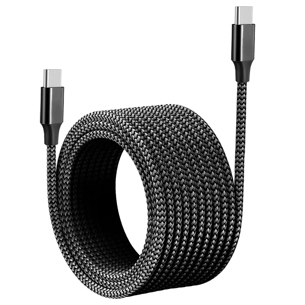 Type C naar Type C 60W PD Snellaad Verlengkabel 1M 2M 3M 5M 8M voor iPhone 15 Pro Max Samsung OPPO VIVO Xiaomi USB C Kabel - afbeelding 1