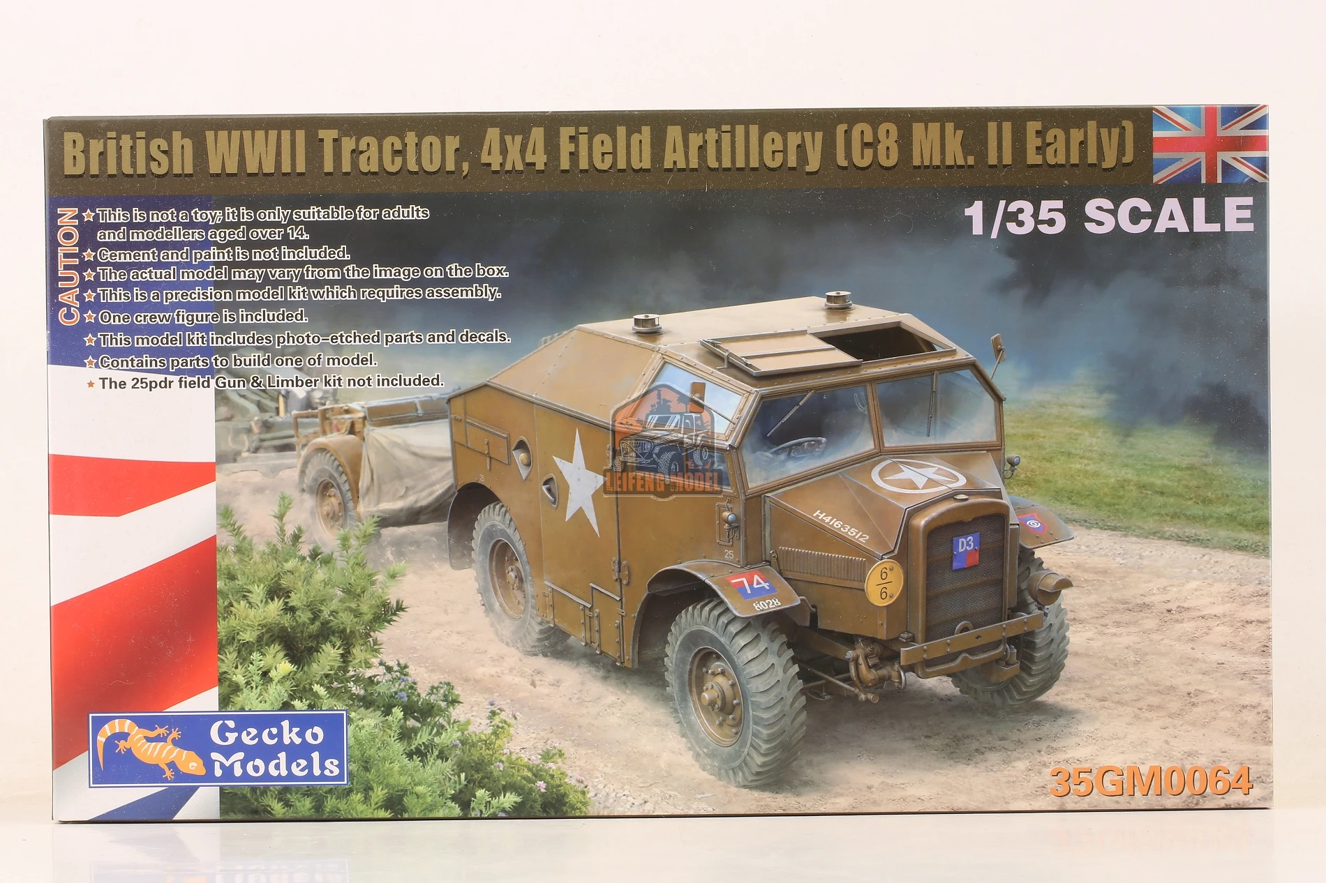 Gecko Models 35GM0064 1/35 British Tractor 4x4 Field Artillery (C8 Mk. II Early)