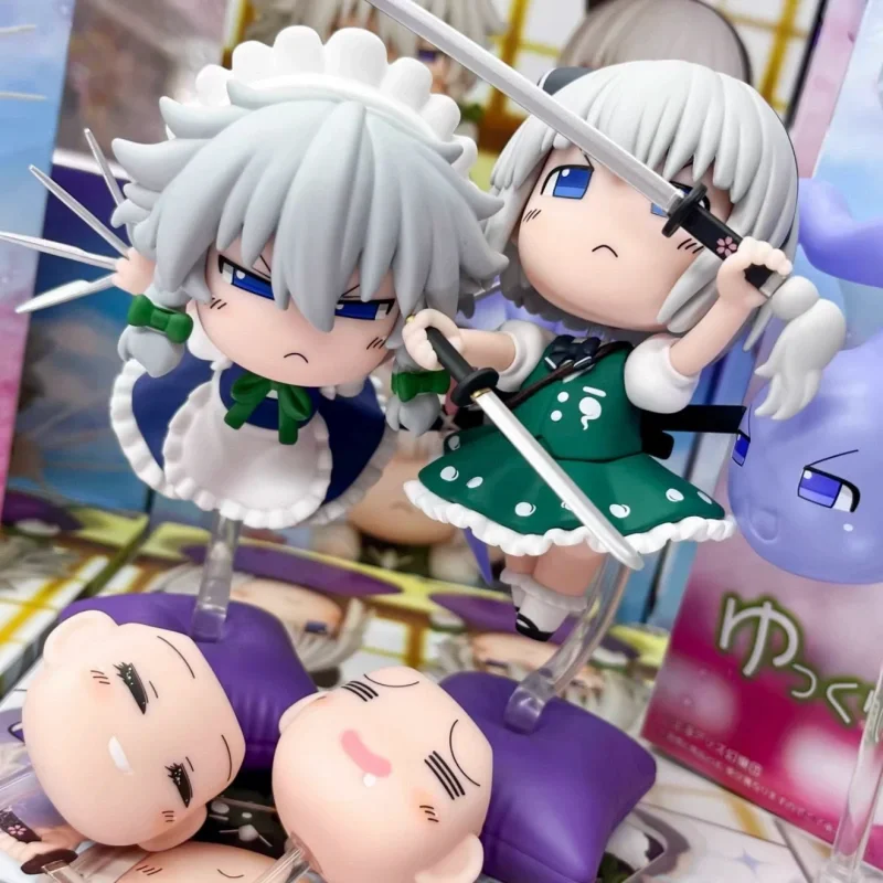 

Konami Touhou Project Youmu Konpaku Sakuya Izayoi Prize Figures Japanese Version In Stock Anime Collectible Model For Anime Fans