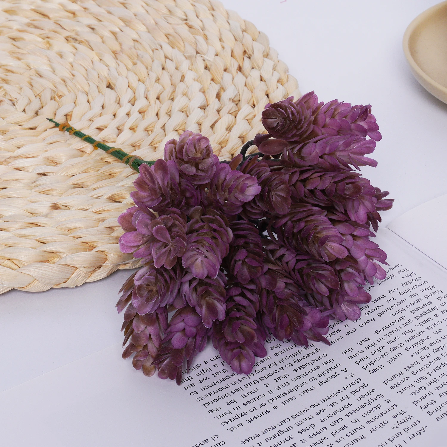 

Artificial Flowers Rose Flower Branch Artificial Pink Roses Realistic Fake Rose for Wedding Home ornements 19cm/7.48inch