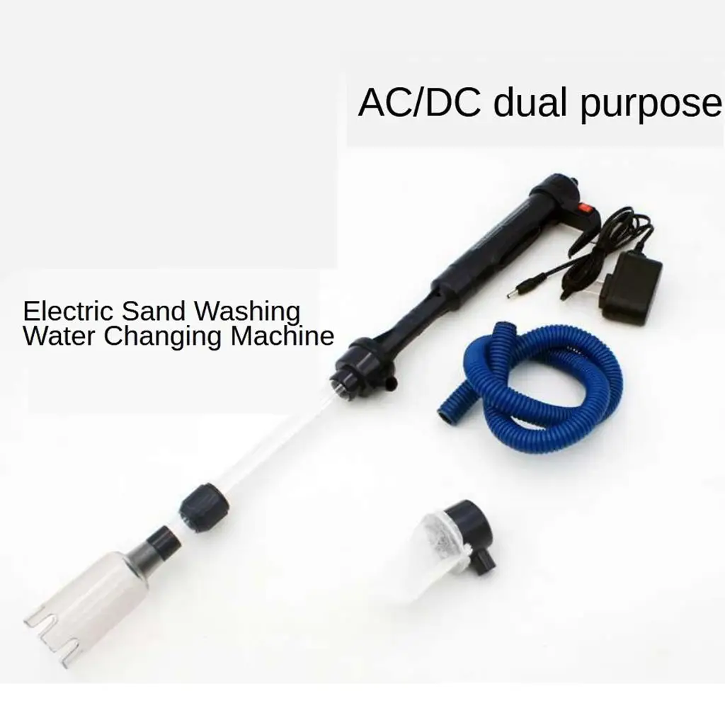 Electric Aquarium Gravel Cleaner Syphon Fish Tank Pump Water Change EU Plug