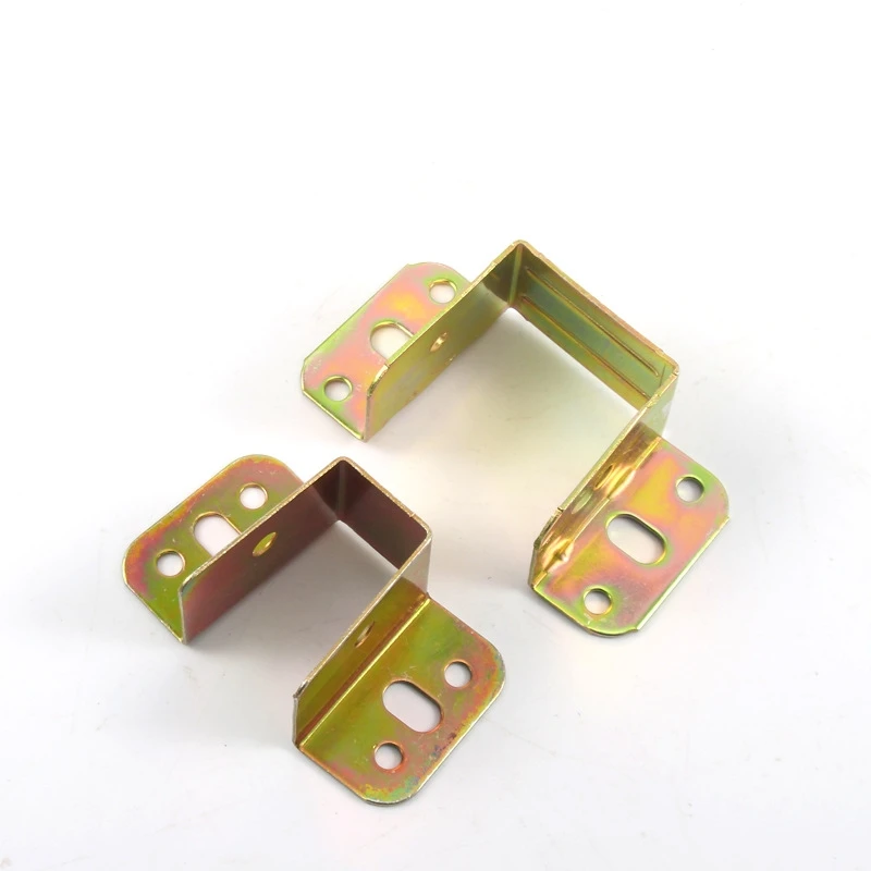 4pcs Bed Beam Support Metal Stand Wooden fixed Connector Thicken bed hinges Hook Brackets Corner Code Home Hardware Accessories