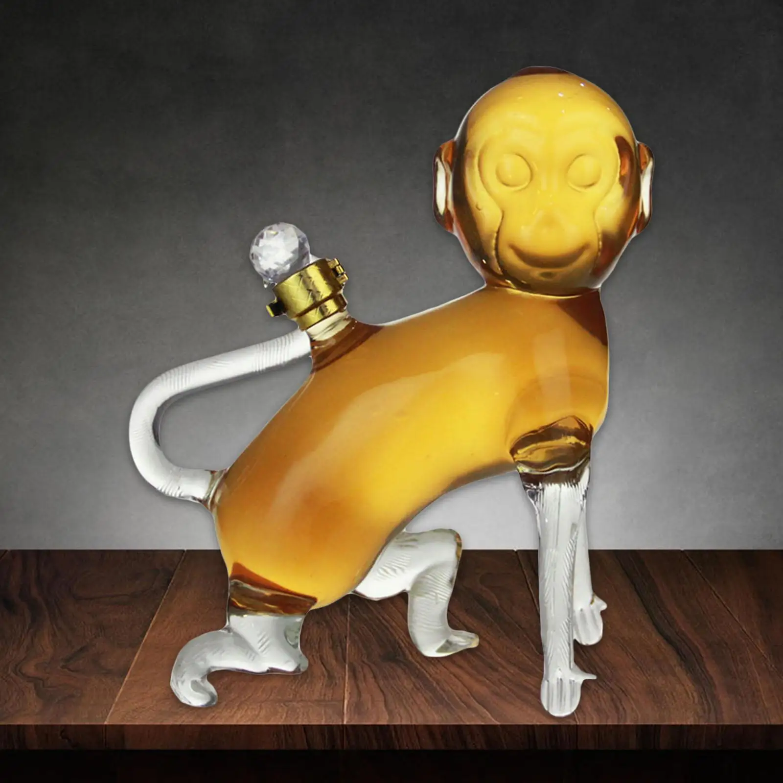 

Monkey Design Whisky Decanter for Liquor Bourbon Decoration Glass Liquor