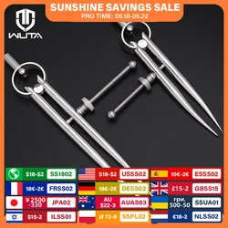 WUTA 304 Stainless Steel Wing Divider Smooth Metal Leather Splitter Spacing Compass Precision Scale for Metal,Wood,Craft,Jewelry