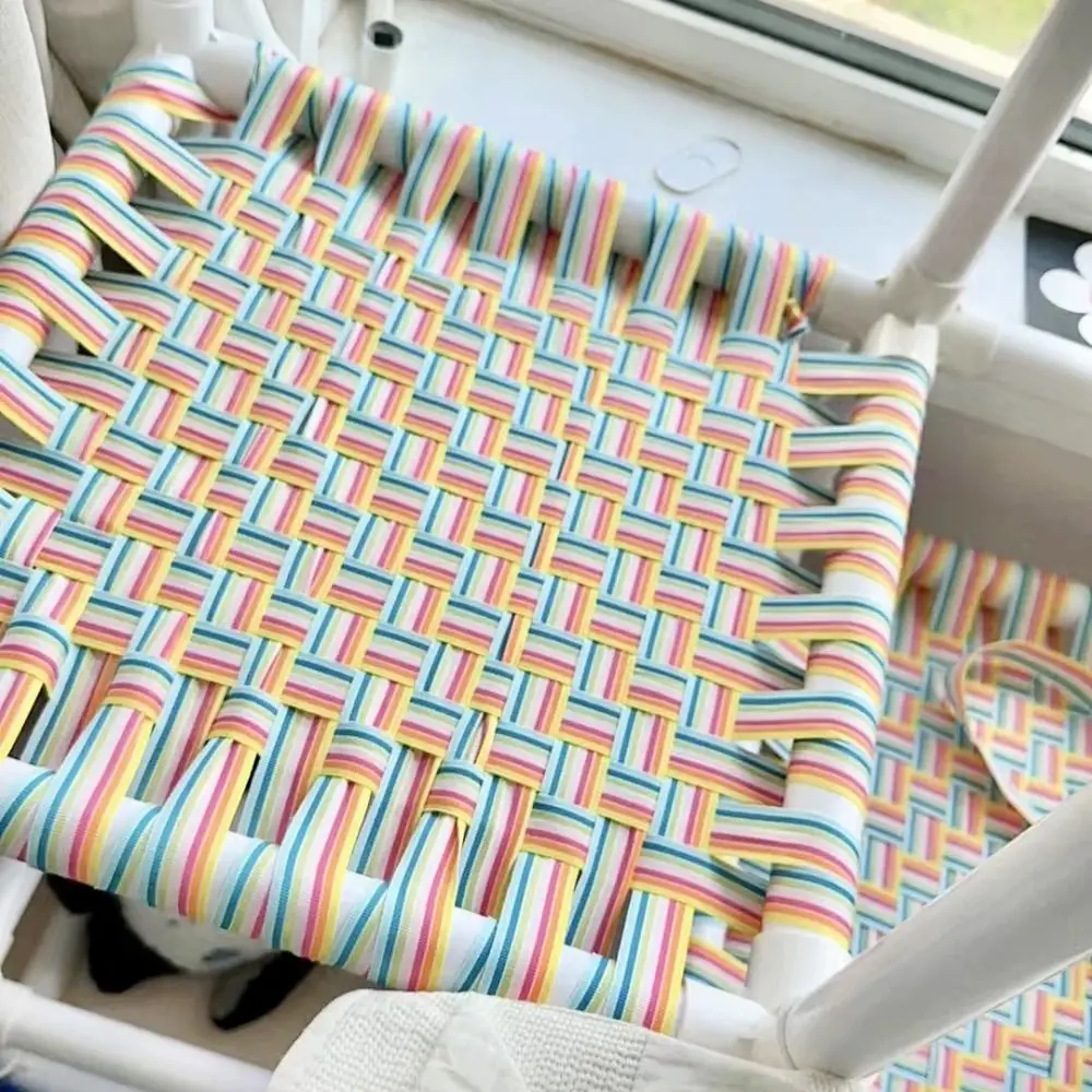 Thick Rainbow Webbing Heavy-duty Colorful Climbing Frame Webbing 2.5 cm/3.2cm 45m Rainbow Webbing Strap Toddler Climbing