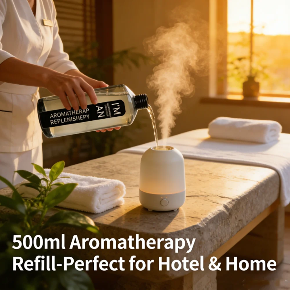 500ML Marriott Hilton Ritz Carlton Fragranc Oil Fireless Aromatherap Replenisher Fluid for Home Hotel Diffuser Essential Oil New image 2
