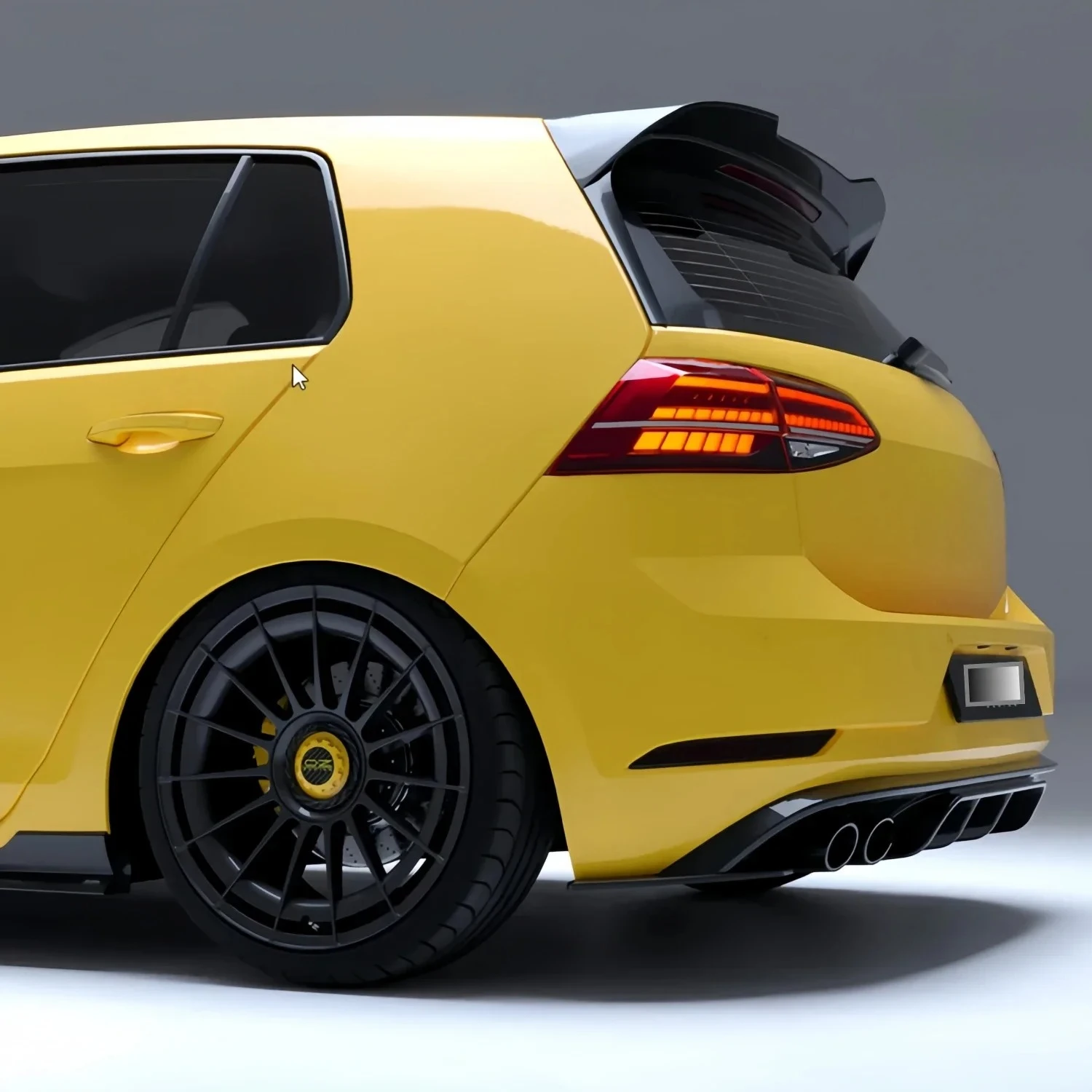 Gloss Black Oettinger Style Car Rear Roof Spoiler Wings For VW Golf 7 MK7 GTI GTD R TSI TDI R-Line GTE 2013-2020 Tuning Bodykits