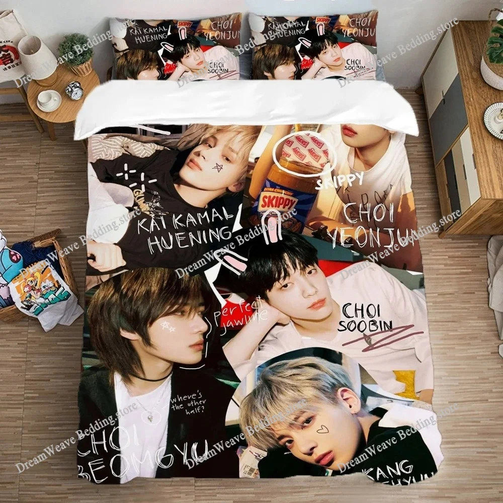 

TXT Kpop Duvet Cover Pillowcase Bedding Set for Adult Boy Girl SOOBIN Bedroom Decoration Children Gift Large US EU AU Size