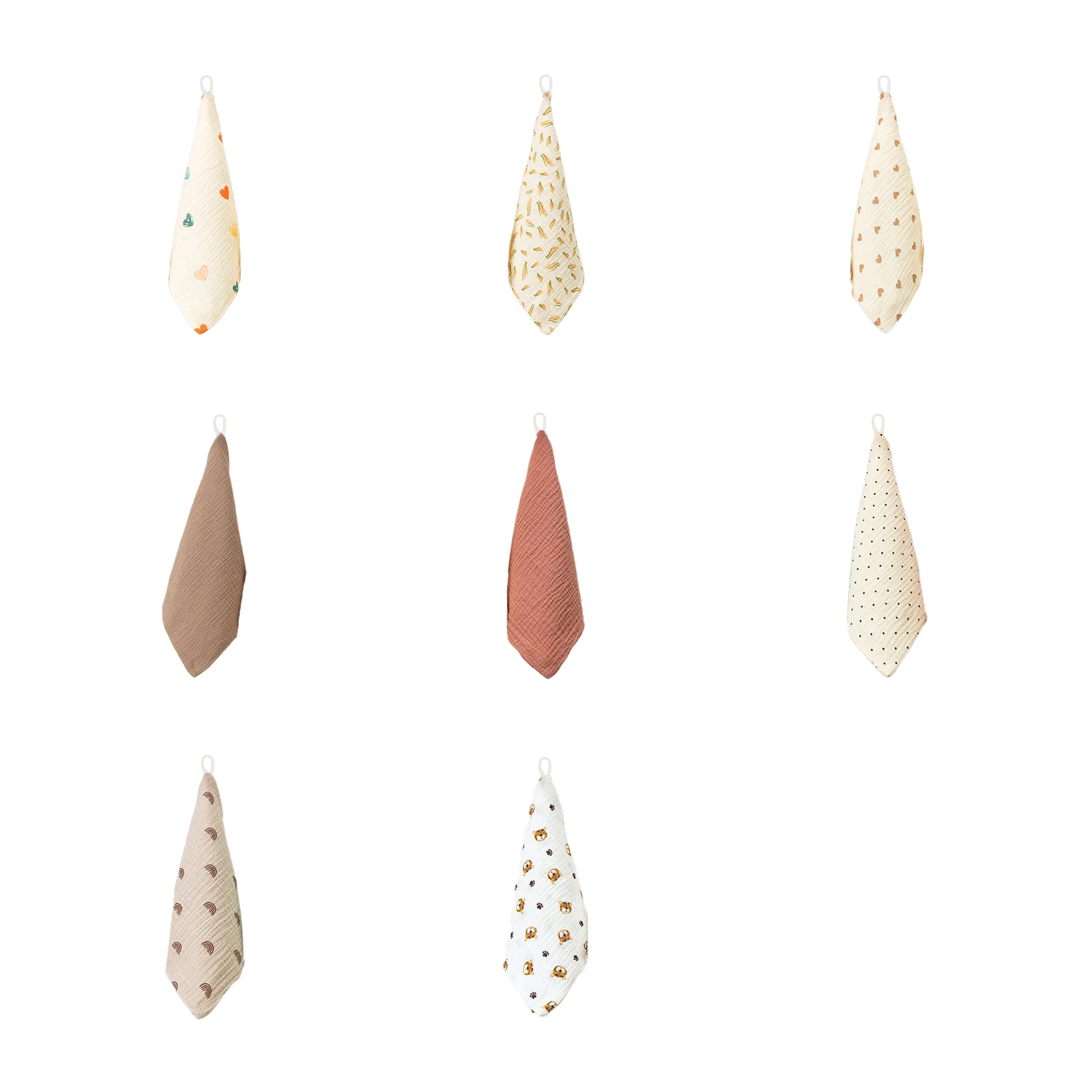 

Мягкие и впитывающие детские салфетки для отрыжки, милые маленькие хлопковые квадратные мягкие впитывающие салфетки для лица, практичные подвесные слюнявчики-нагрудники, подарок