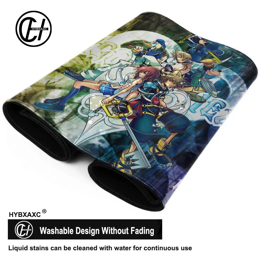 Games K-Kingdom Hearts Mousepad HD Printing Computer Gamers Locking Edge Non-slip Mouse Pad XXL90x40cm Keyboard PC Desk Pad