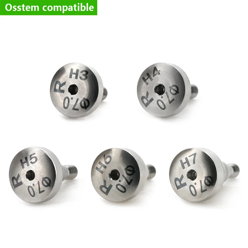Dental Titanium Grade 5 for Osstem Healing Abutment Healing Cap Service Custom CNC Machined Factory Direct Sales Fast Shipping