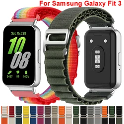 Alpine Loop For Samsung Galaxy Fit 3 Nylon Strap Adjustable Bracelet Sport Band For Samsung Galaxy Fit3 SM-R390 Watchband Correa