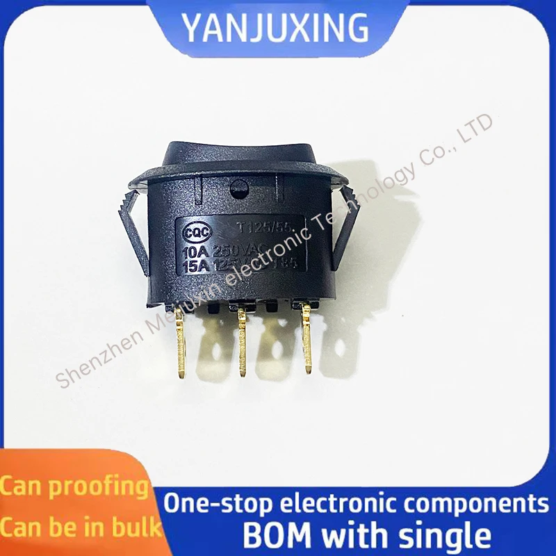 1pcs/lot High power electric kettle switch TC-101b Oval 3 gear 3 pin manual off automatic 10A250