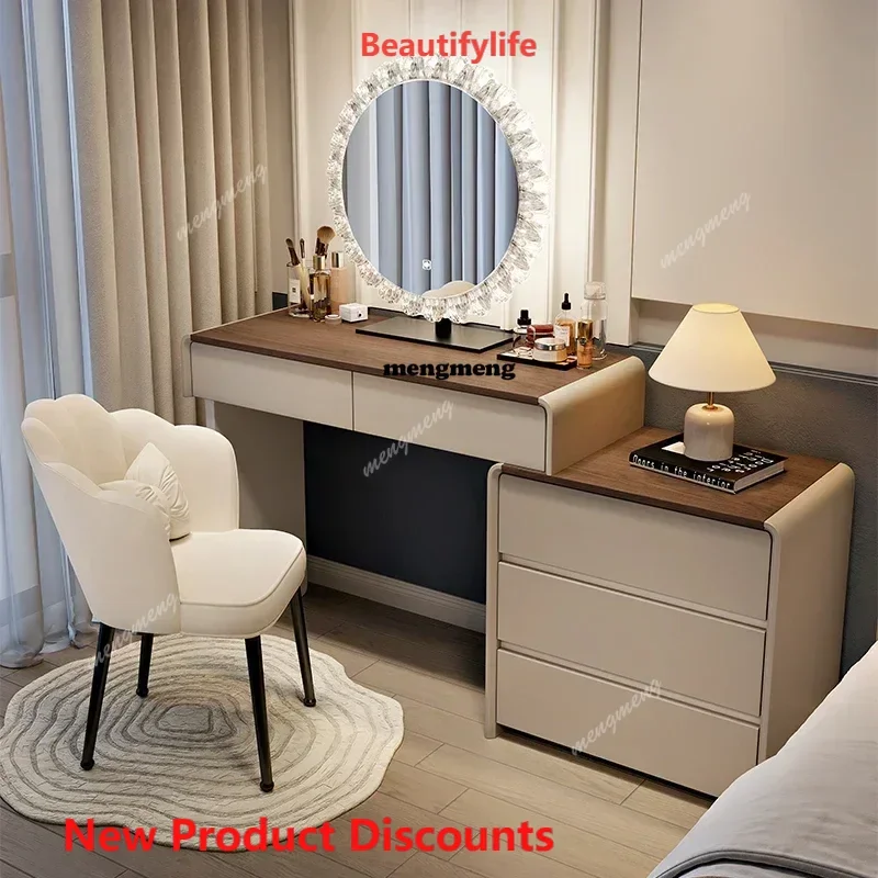 

MM02 Комод Miroir Столы для макияжа Органайзер Тумбочки Деревянный стоячий туалетный столик для хранения Toaletka Z Lustrem Мебель для спальни