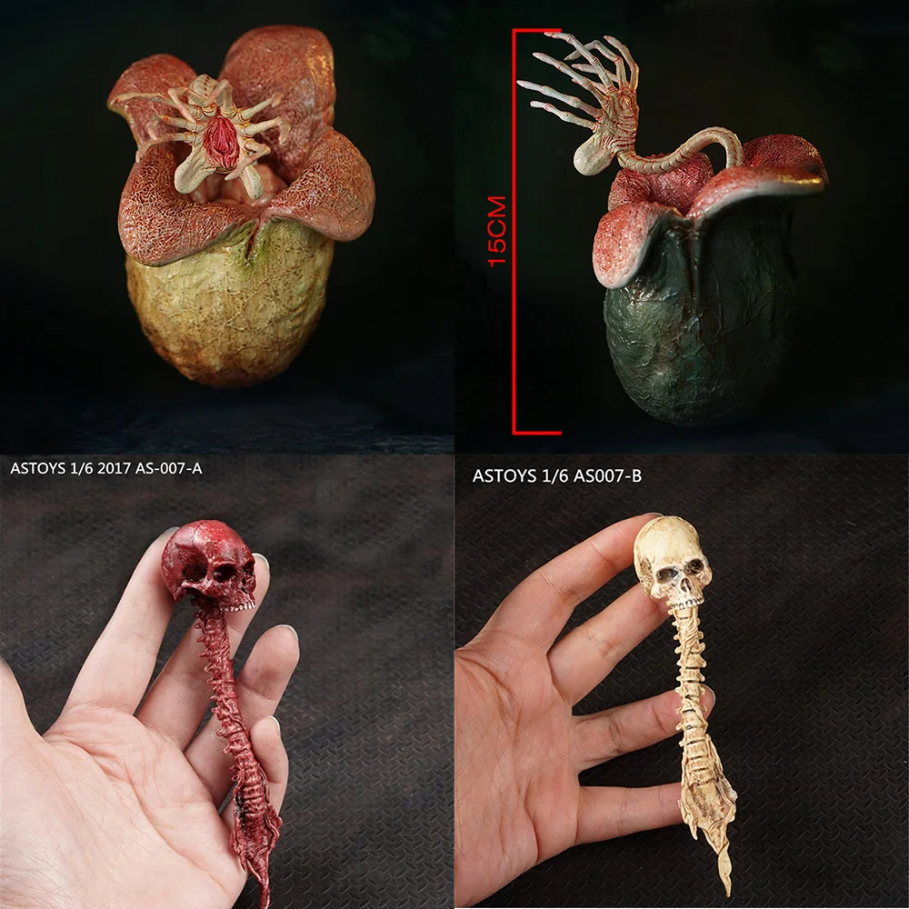 

ASTOYS 1/6 аксессуары для сцены Xenomorph Egg Прометей чужой Egg 2,0 Череп Скелет инопланетянин Хищники реквизит для 12 дюймов экшн-фигурки