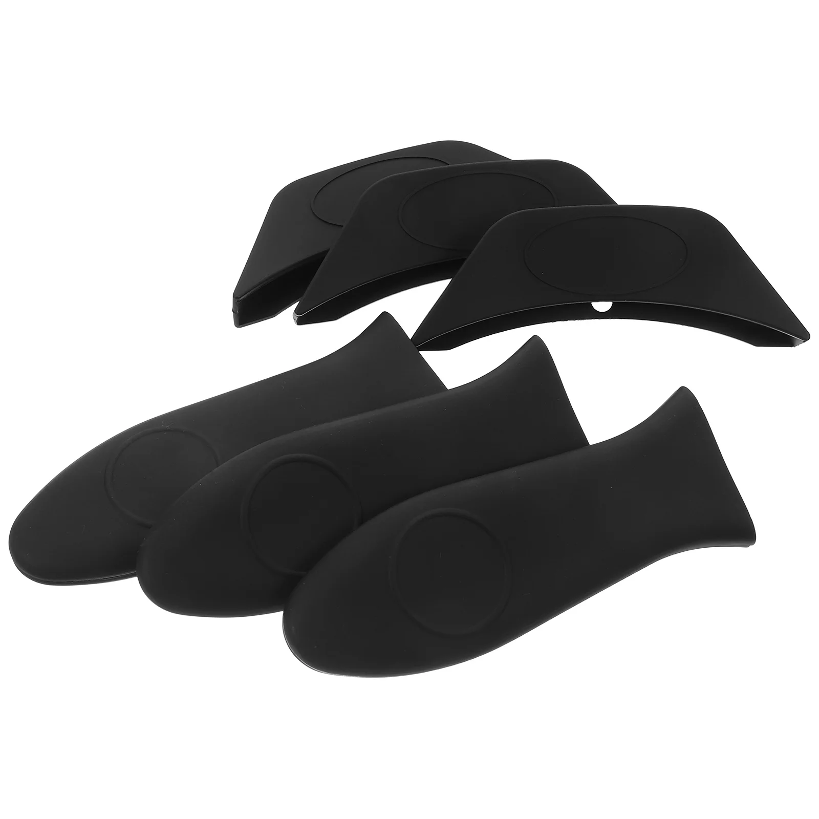 6 قطعة مقاومة للحرارة وعاء سيليكون مقبض يغطي مكافحة تحرق عدم الانزلاق عموم مقبض أصحاب وعاء القبضات المطبخ تجهيزات المطابخ اكسسوارات #6