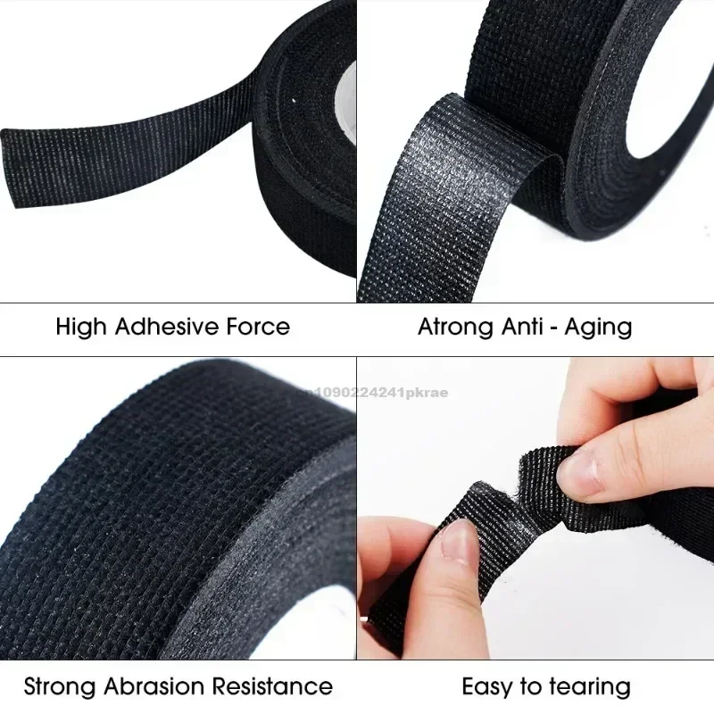 Electrical Insulating Tape Fabric Adhesive Tape Automotive Cloth Tape Sound Absorbing Tapes Heat Waterproof Resistance view 6