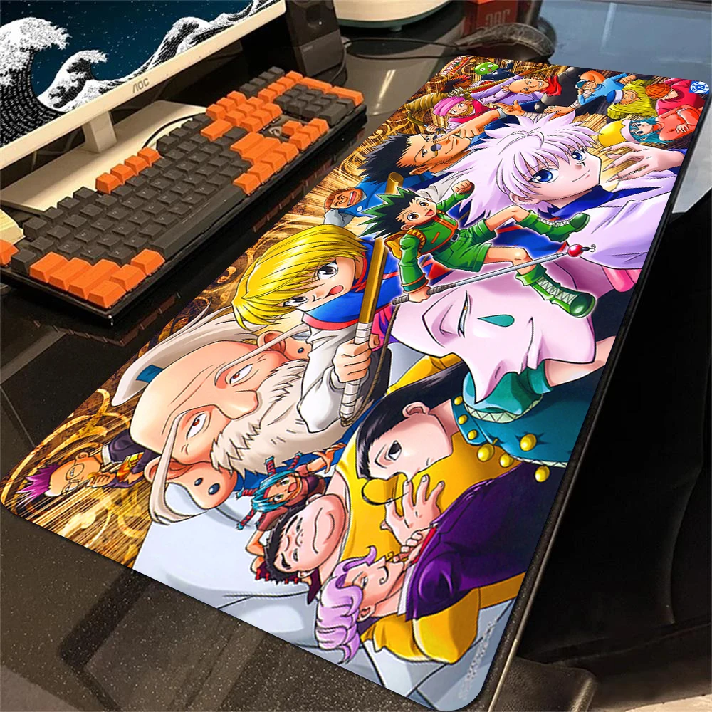 Hunter x hunter mouse pad kawaii anime grandes tapetes de mouse
