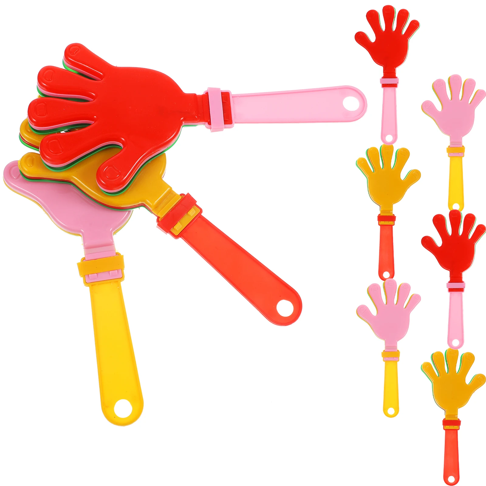 

20 Pcs Plastic Clapping Hands Clappers Celebration Stick Party Favors for Cheering Noisemakers