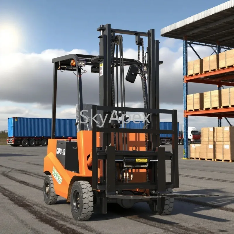 1トン電動フォークリフト、倉庫用コンパクト、3mリフト、カスタマイズリチウム電池、CE認証、工場直販、在庫あり