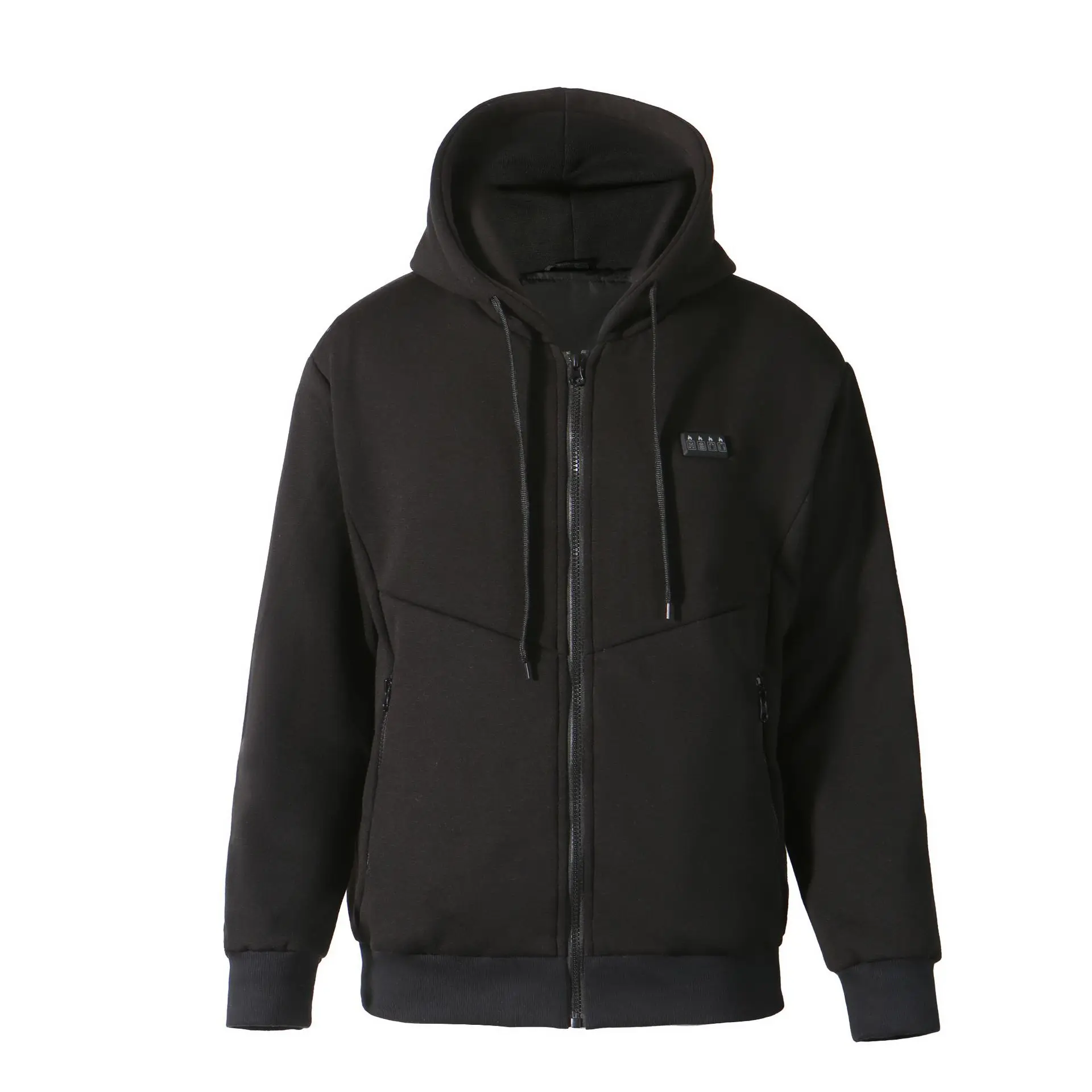 23-Zahlen-intelligenter USB-Heiz-Hoodie für Männer und Frauen, elektrisch, intelligente Heizung, Fleece-Liner, beheiztes Sweatshirt, Outdoor-Sportbekleidung – Detail 2