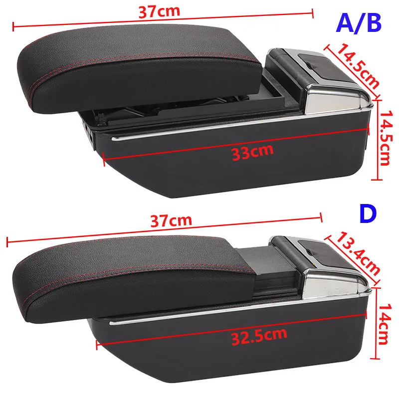 For Mazda CX-3 Armrest Retrofit For mazda 2 skyactiv version cx3 CX-3 Car Armrest Storage box car accessories Charging with USB