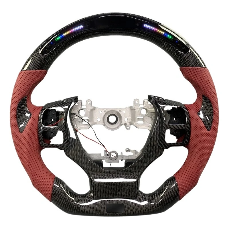 

Carbon Fiber Interior Heated Steering Wheel Newly Designed Light Emitting Diode Display