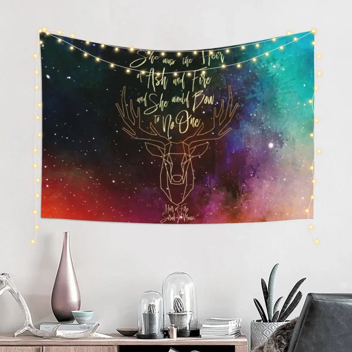 She was the heir of ash and fire and she would bow to no one. Heir of Fire Tapestry Home Decorating Decoration Room Tapestry